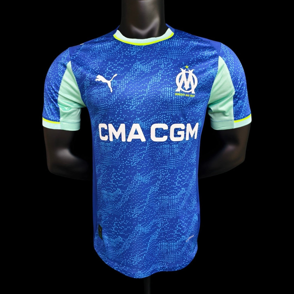 Maillot Olympique de Marseille 25/26 version joueur — vue face