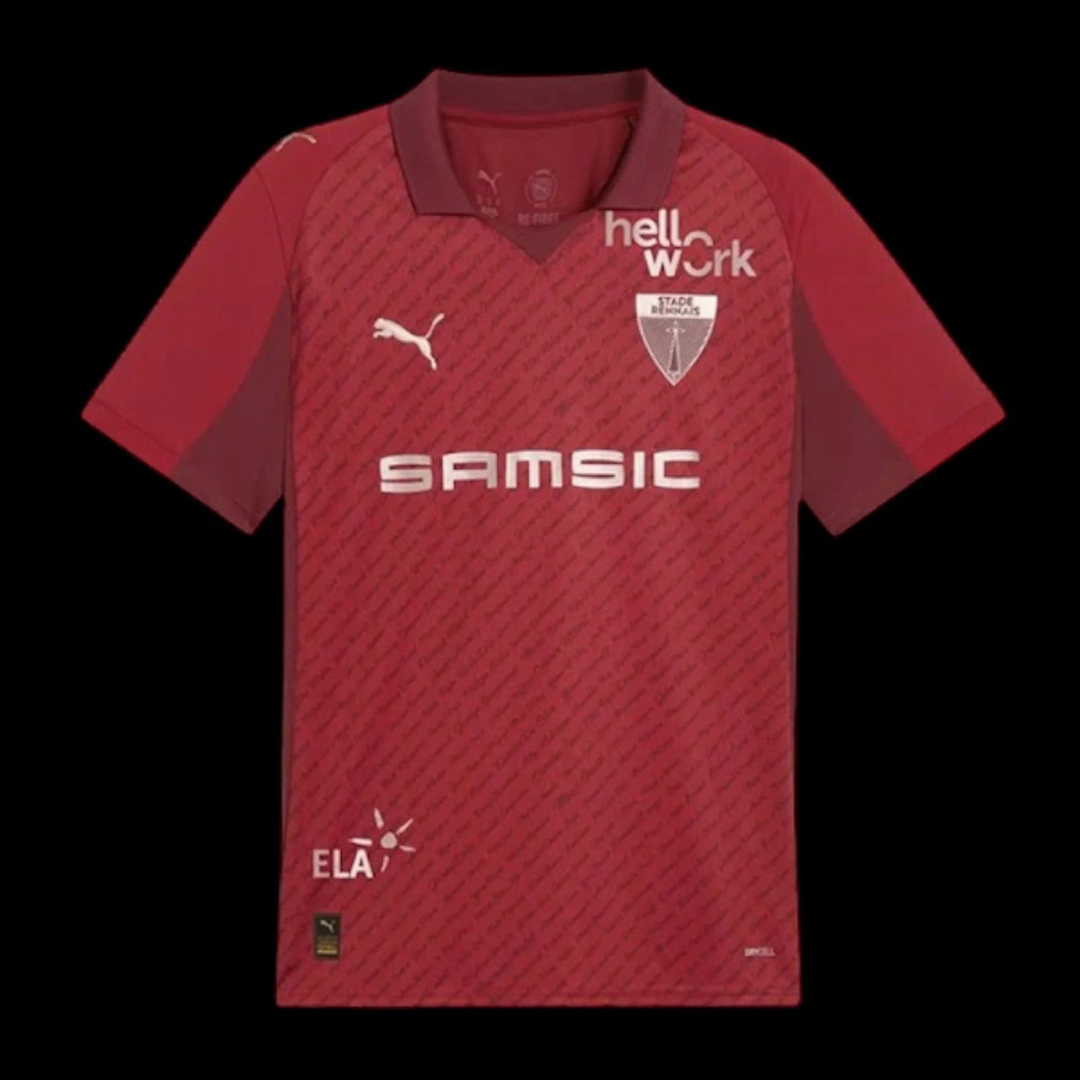 Maillot Rennes 25/26 version fan — vue face