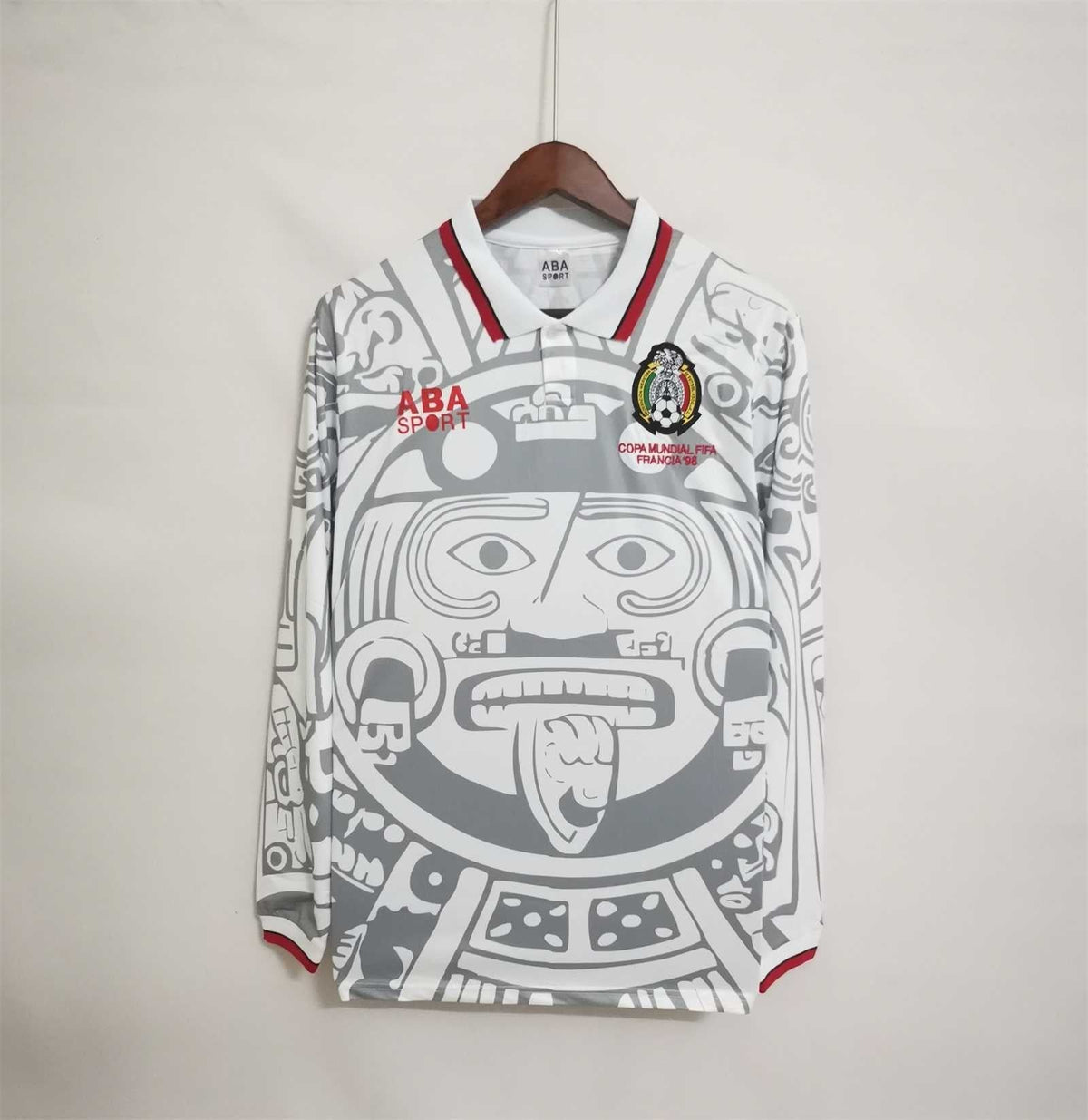 Maillot manches longues Mexique 1998 version fan — vue face