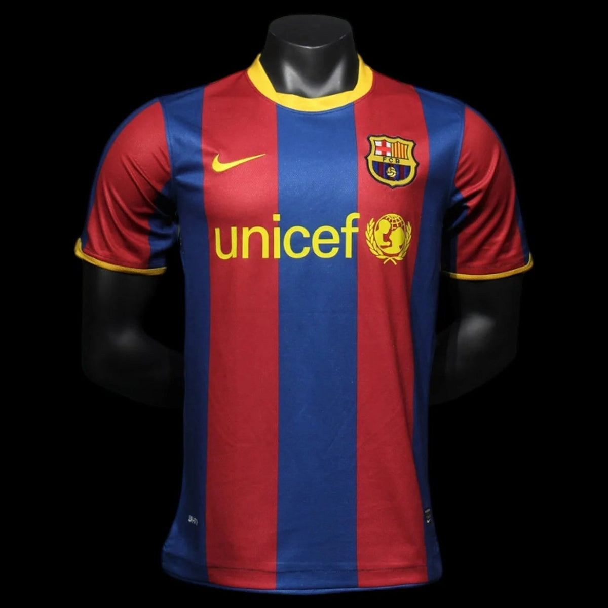 Maillot FC Barcelone 10/11 version fan — vue face
