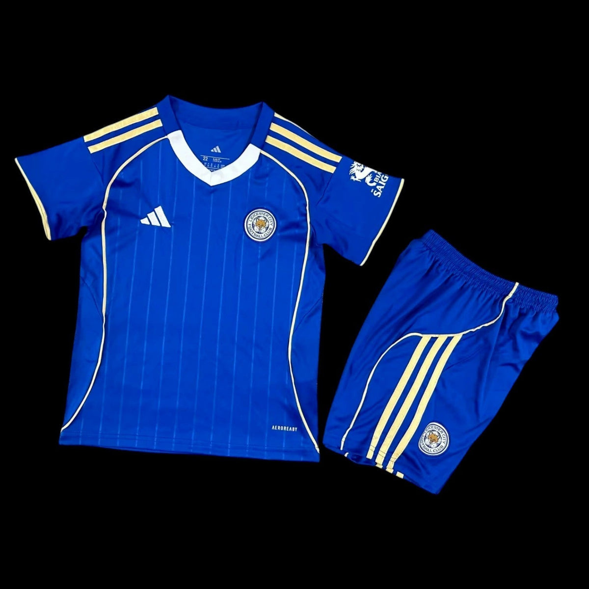 Maillot enfant Kit Enfant Leicester 25/26 version fan — vue face