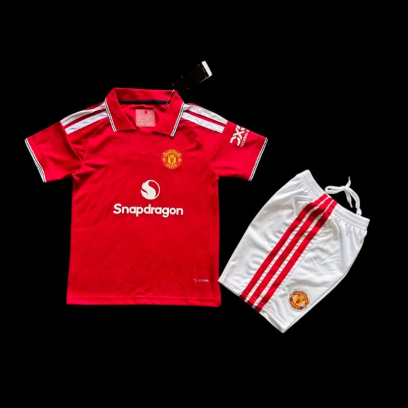 Maillot enfant Manchester United 26/27 version fan — vue face