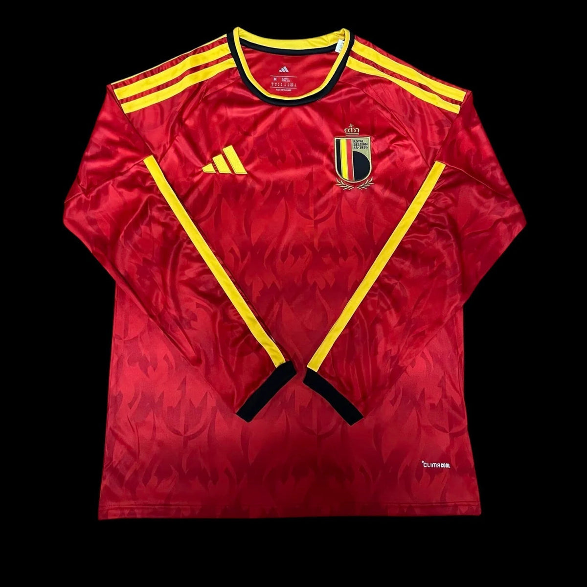 Maillot manches longues Belgique 26/27 version fan — vue face