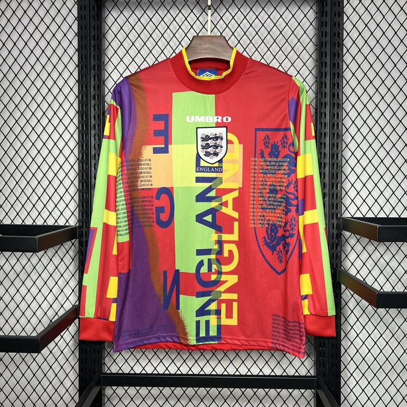 Maillot manches longues Angleterre 1995 version fan — vue face
