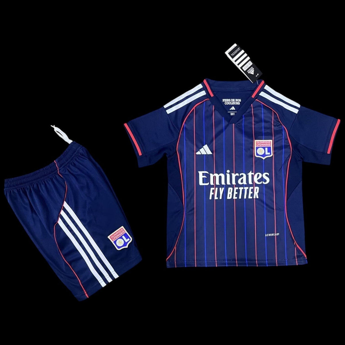 Maillot enfant Olympique Lyonnais 25/26 version fan — vue face