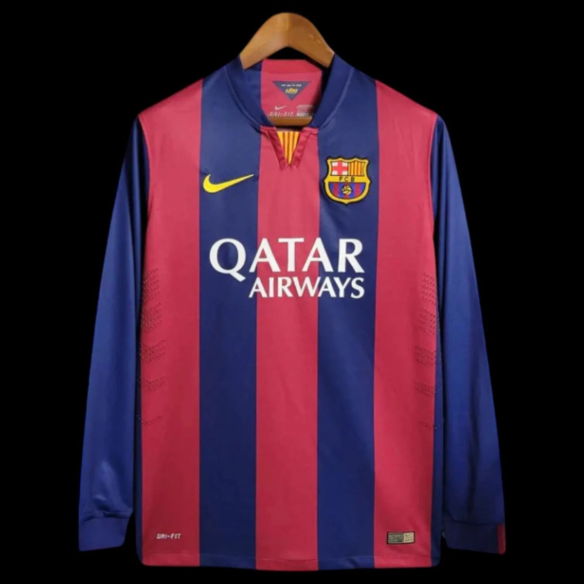Maillot manches longues FC Barcelone 14/15 version fan — vue face
