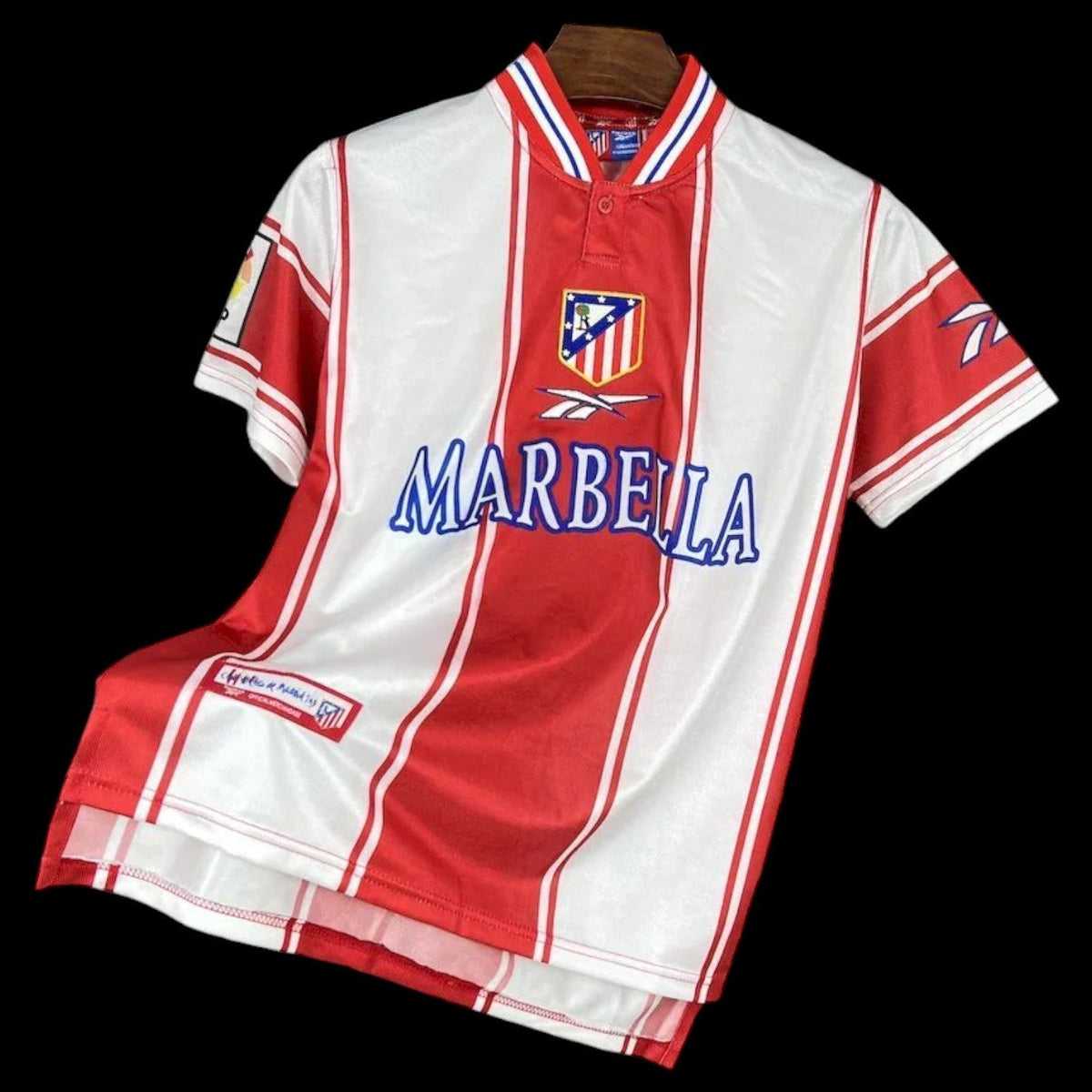 Maillot Atlético Madrid 1990 version fan — vue face