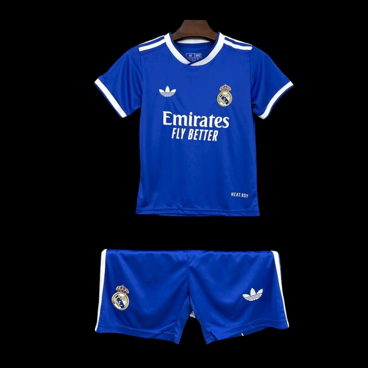 Maillot enfant Real Madrid 25/26 version fan — vue face
