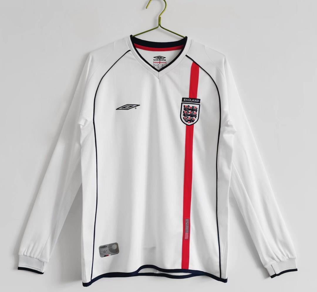 Maillot manches longues Angleterre 2002 version fan — vue face