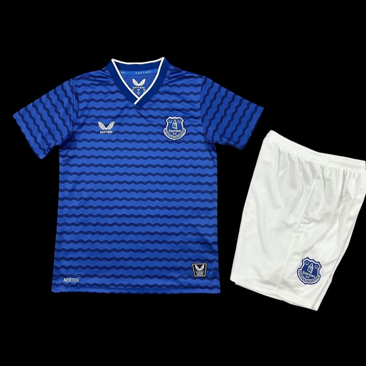 Maillot enfant Everton FC 25/26 version fan — vue face
