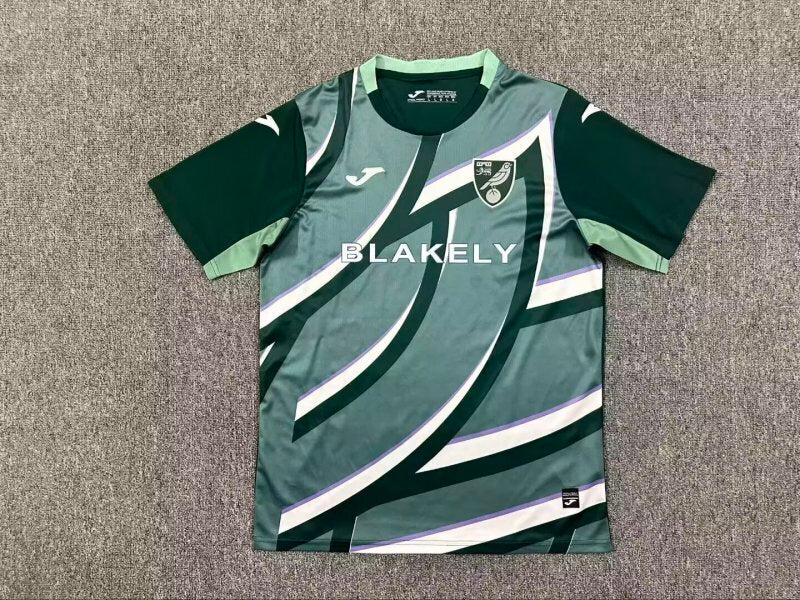 Maillot Norwich 25/26 version fan — vue face