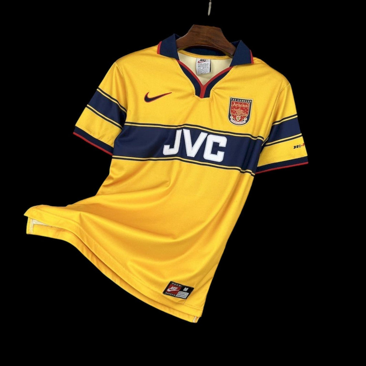 Maillot Arsenal 97/99 version fan — vue face