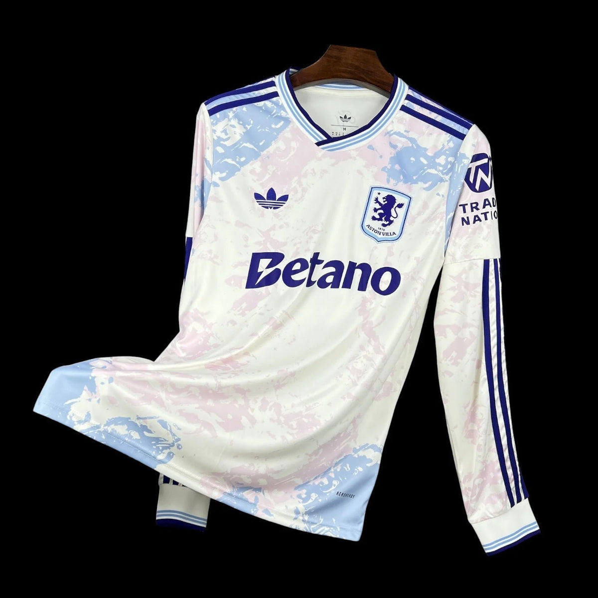Maillot manches longues Aston Villa 25/26 version fan — vue face