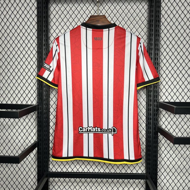 Maillot Sheffield 24/25 version fan — vue dos