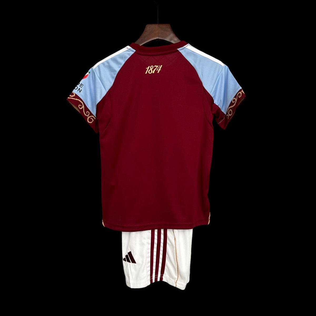 Maillot enfant Aston Villa 25/26 version fan — vue dos