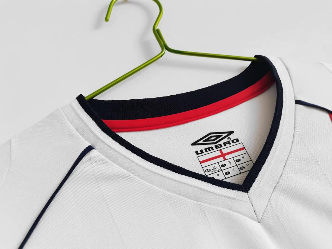 Maillot manches longues Angleterre 2002 version fan — vue detail