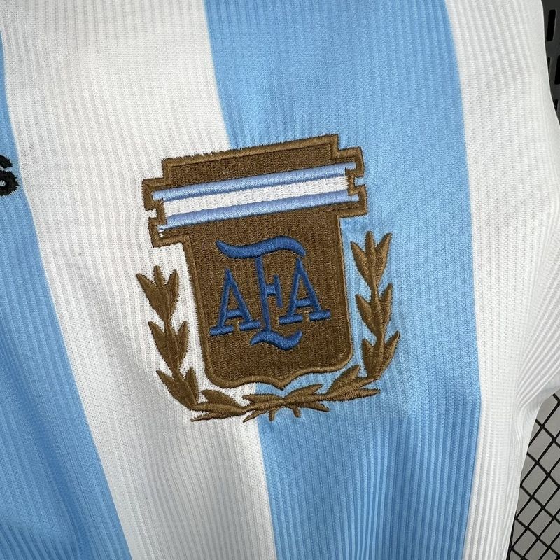 Maillot manches longues Argentine 1998 version fan — vue detail