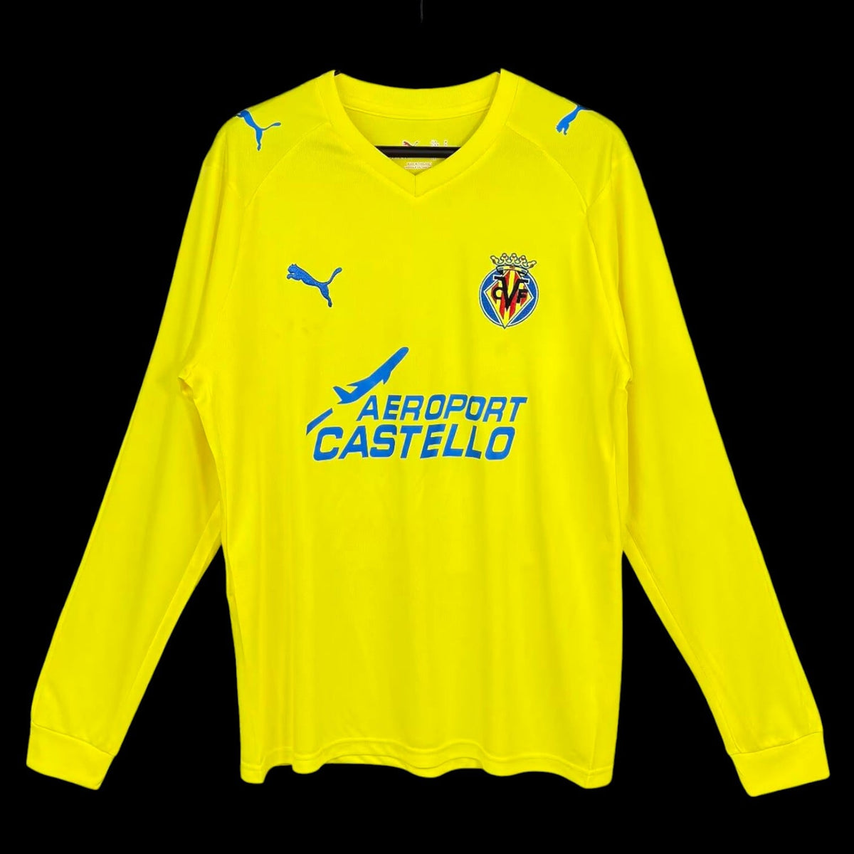 Maillot manches longues Villareal 08/09 version fan — vue face