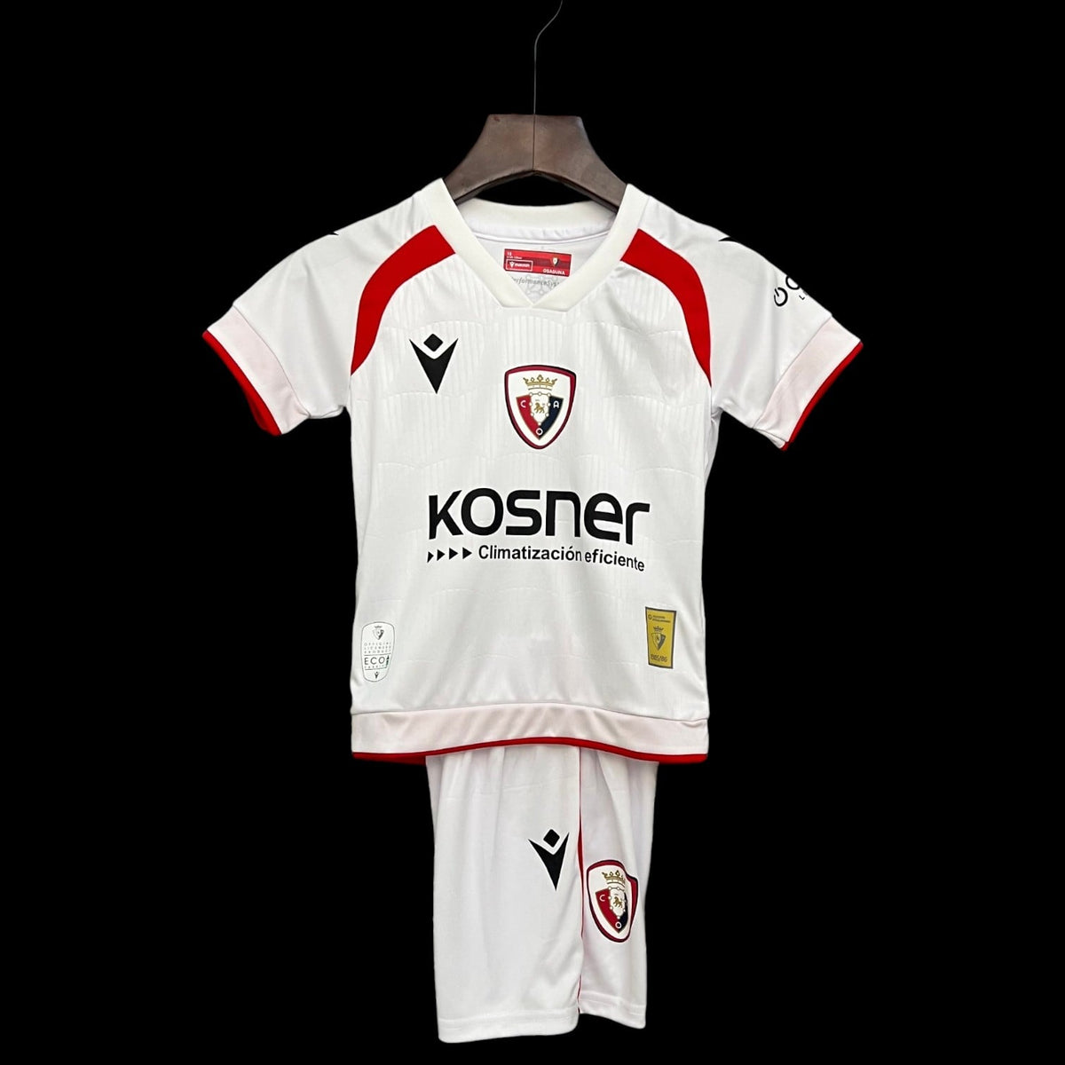 Maillot enfant Osasuna 25/26 version fan — vue face