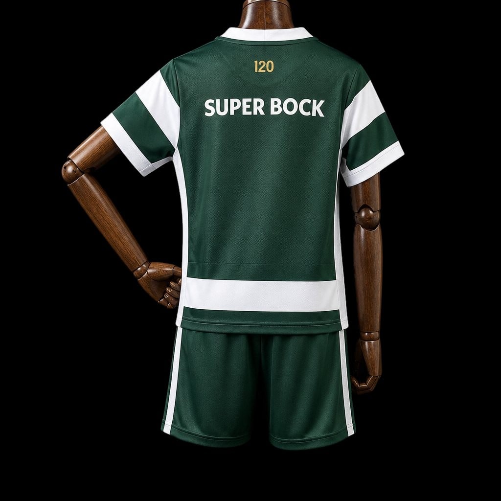 Maillot enfant Sporting Lisbonne 26/27 version fan — vue dos