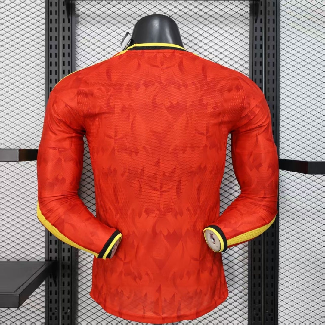 Maillot manches longues Belgique 25/26 version joueur — vue dos
