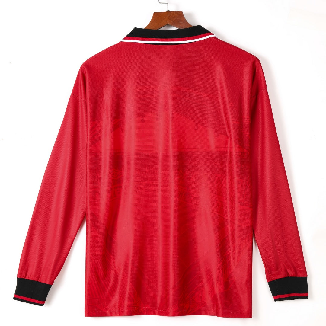 Maillot manches longues Manchester United 94/96 version fan — vue dos