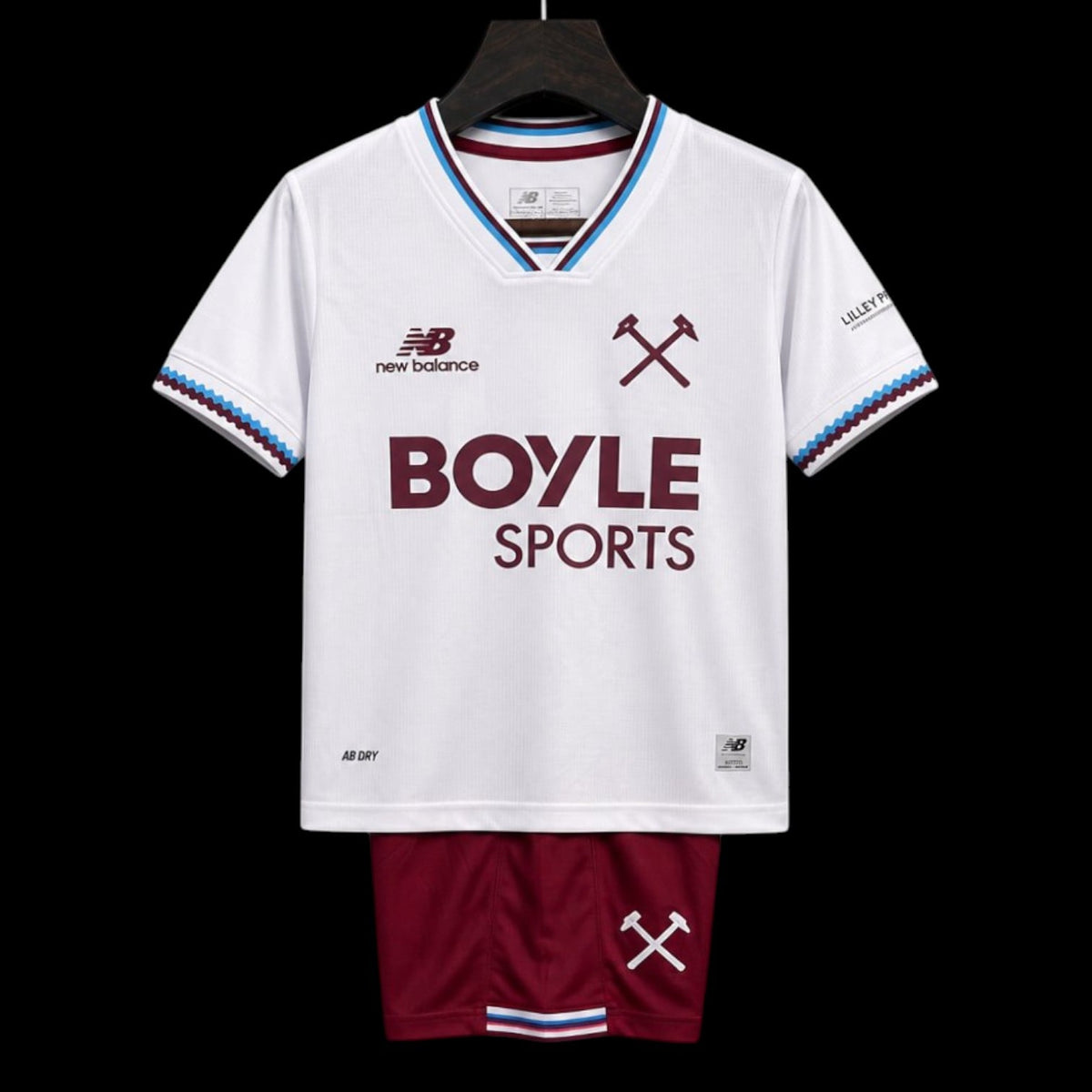 Maillot enfant West Ham 26/27 version fan — vue face