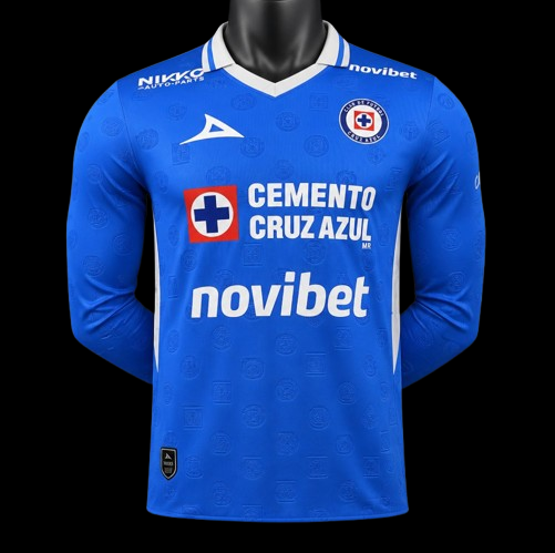 Maillot manches longues Cruz Azul 26/27 version joueur — vue face
