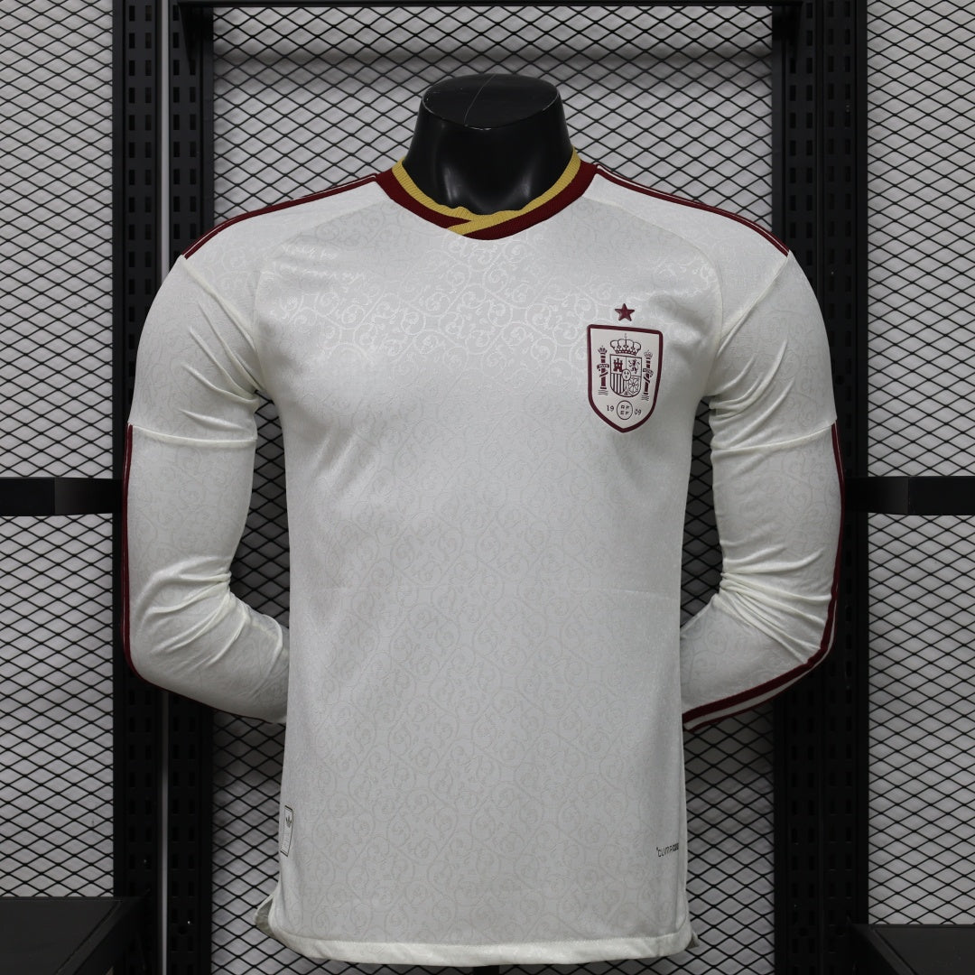 Maillot manches longues Espagne 2026 version joueur — vue face