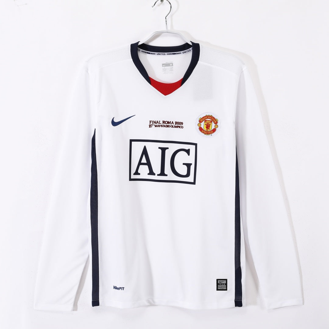 Maillot manches longues Manchester United 08/09 version fan — vue face