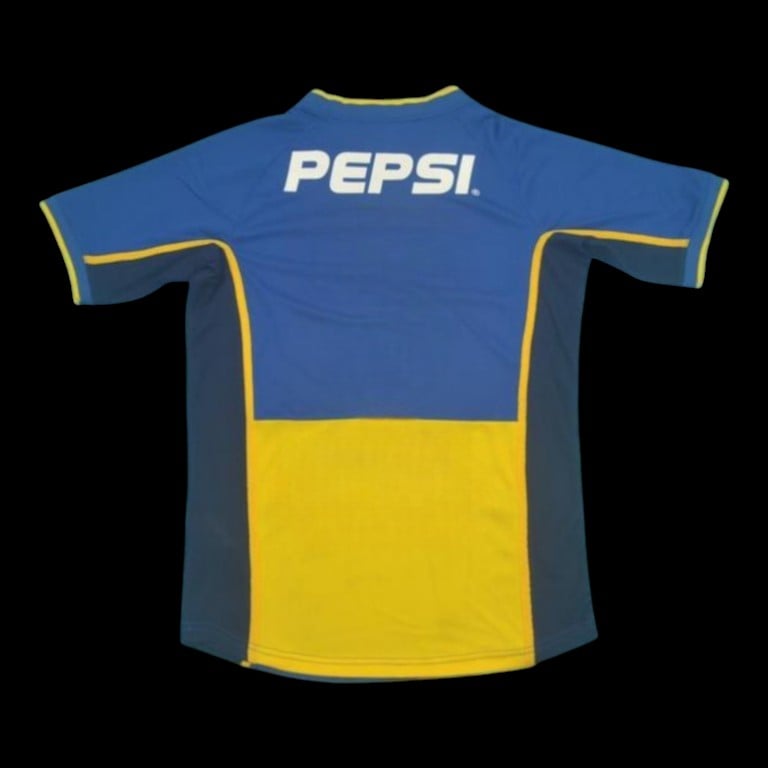 Maillot Boca Junior 2002 version fan — vue dos