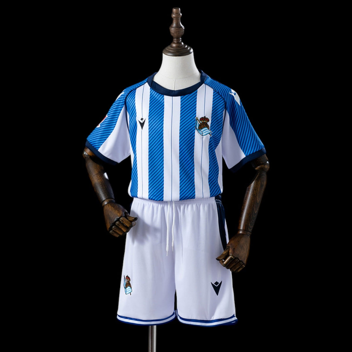 Maillot enfant Real Sociedad 25/26 version fan — vue face