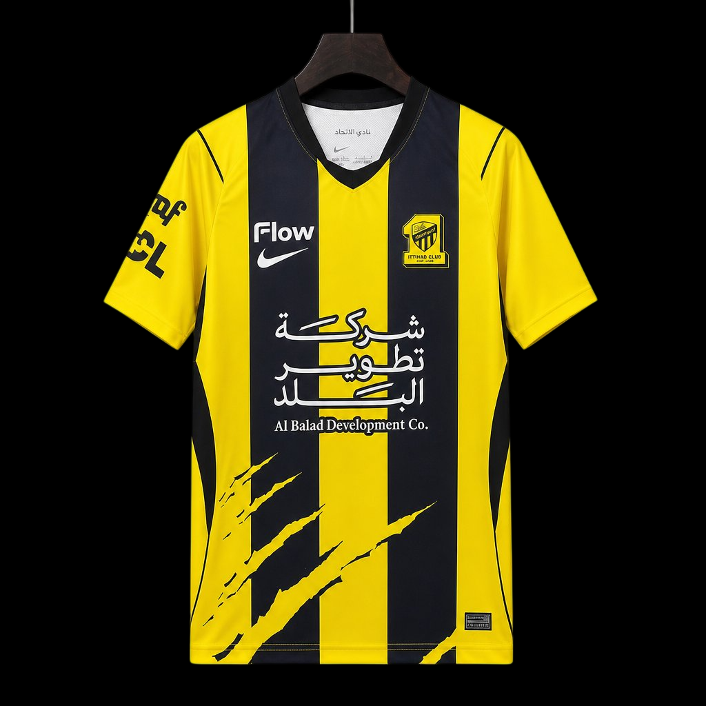 Maillot Al Ittihad 26/27 version fan — vue face