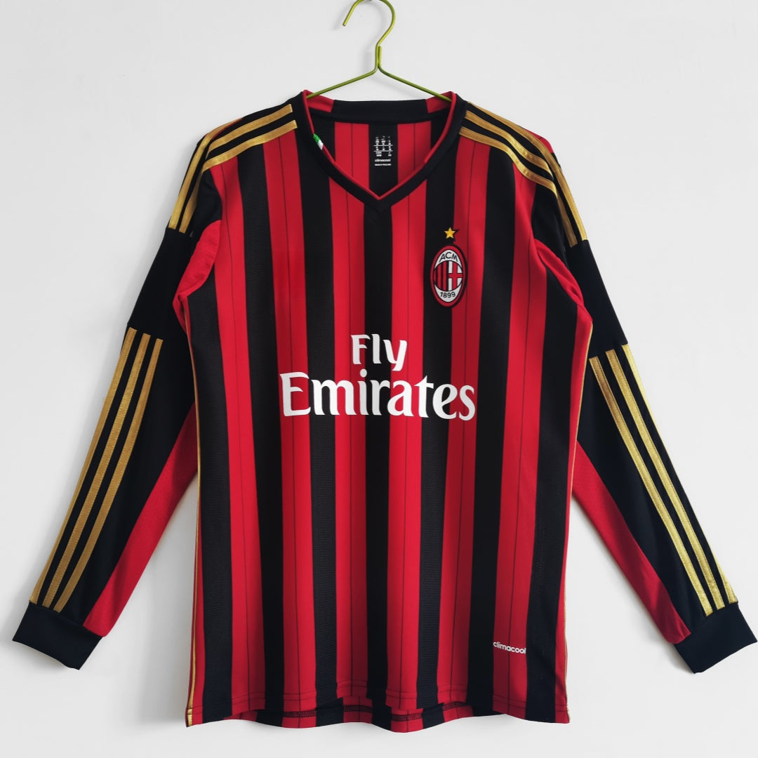 Maillot manches longues Milan AC 13/14 version fan — vue face
