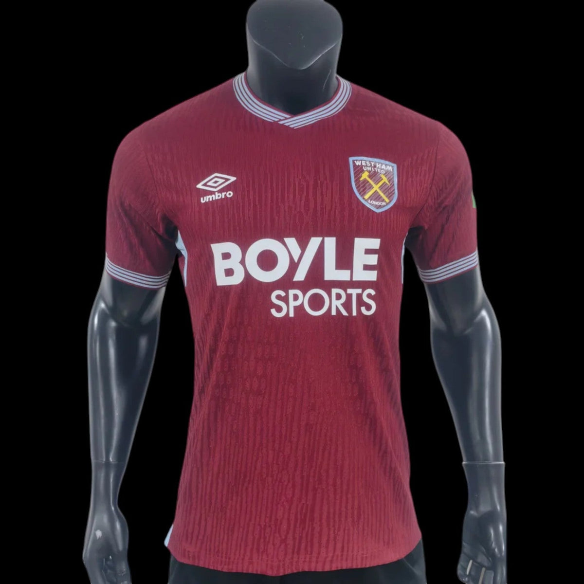 Maillot West Ham 25/26 version joueur — vue face