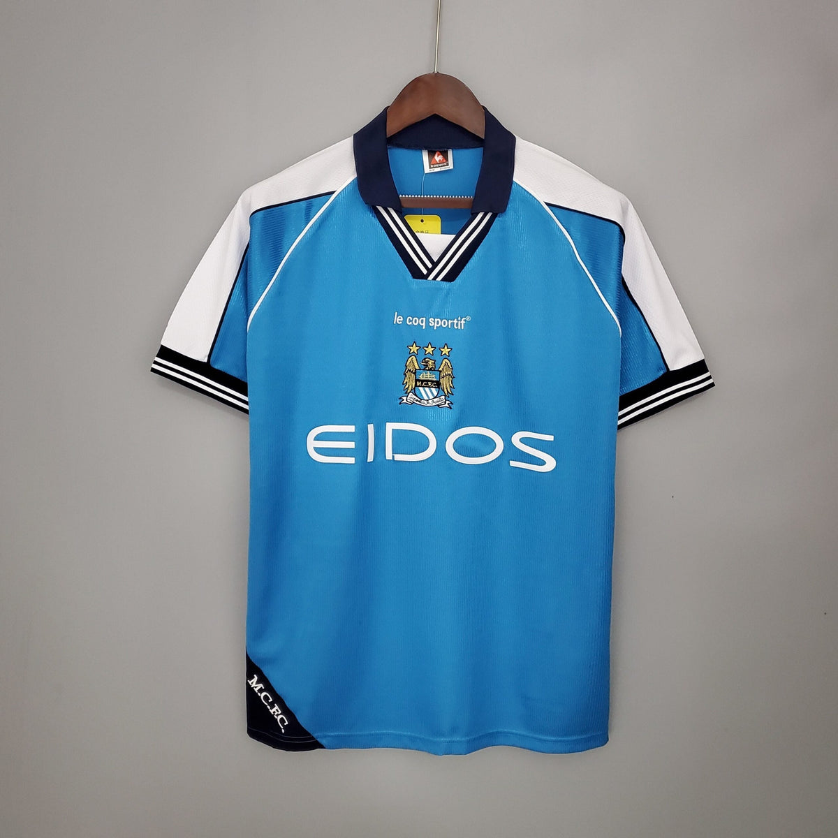 Maillot Manchester City 99/01 version fan — vue face