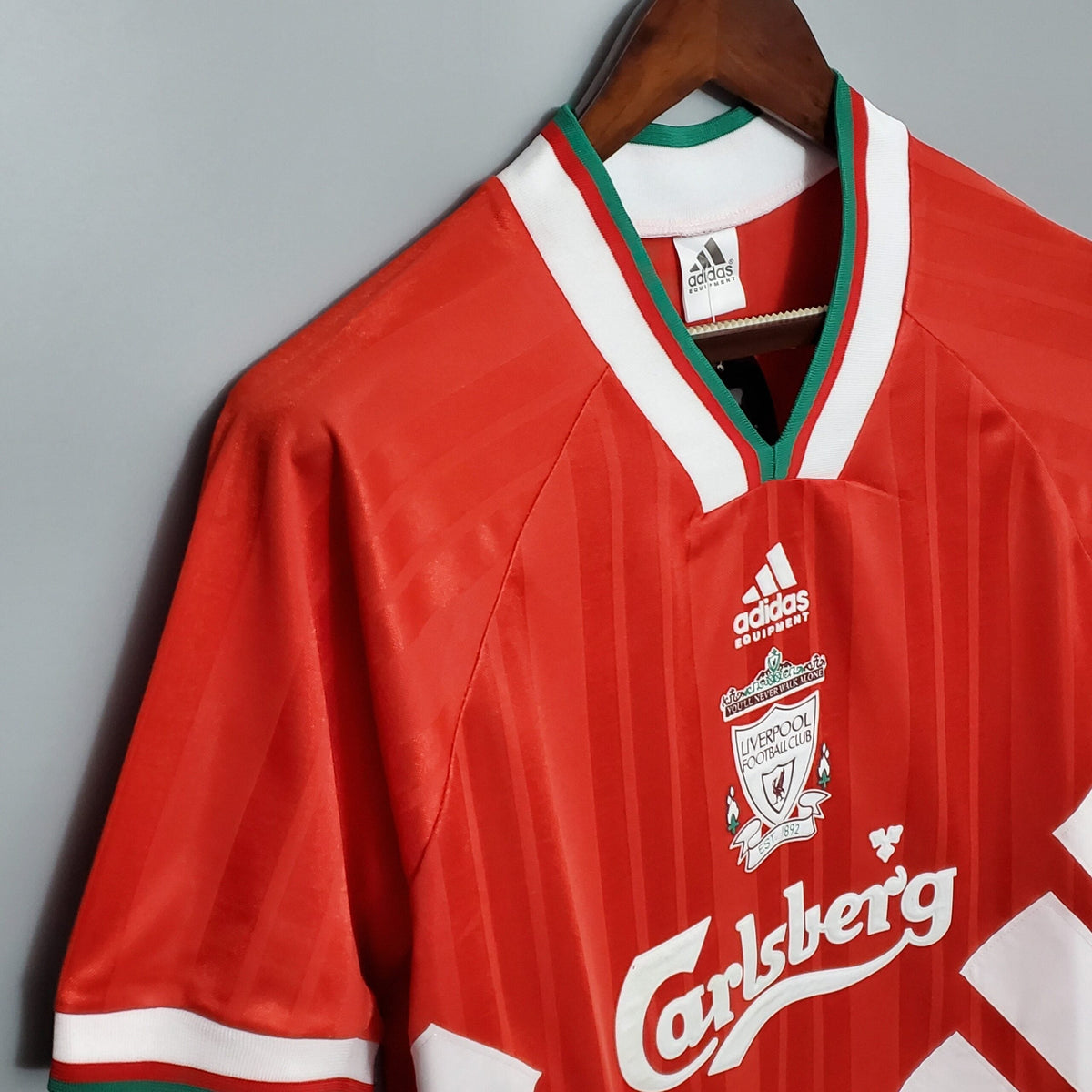 Maillot Liverpool 93/95 version fan — vue detail