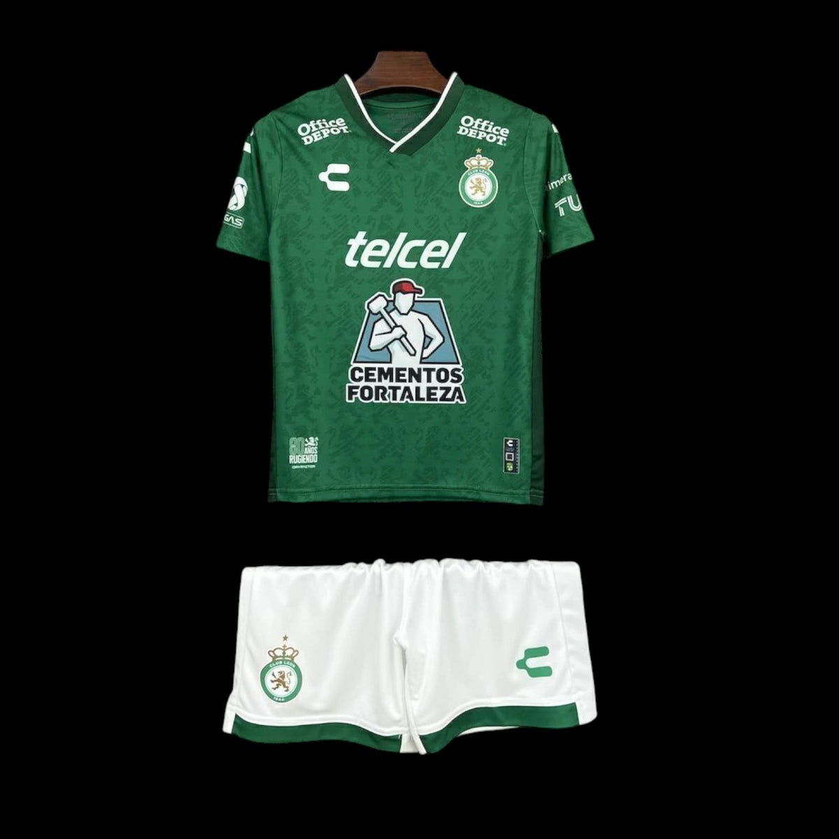 Maillot enfant Club León 25/26 version fan — vue face