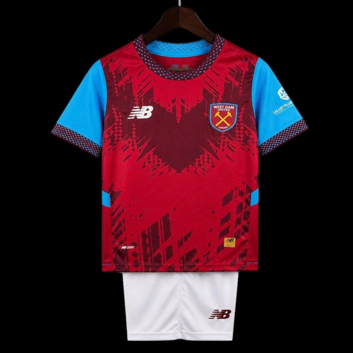 Maillot enfant West Ham 26/27 version fan — vue face