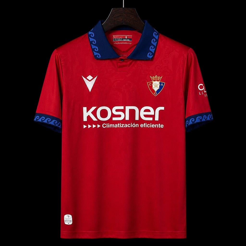 Maillot Osasuna 26/27 version fan — vue face