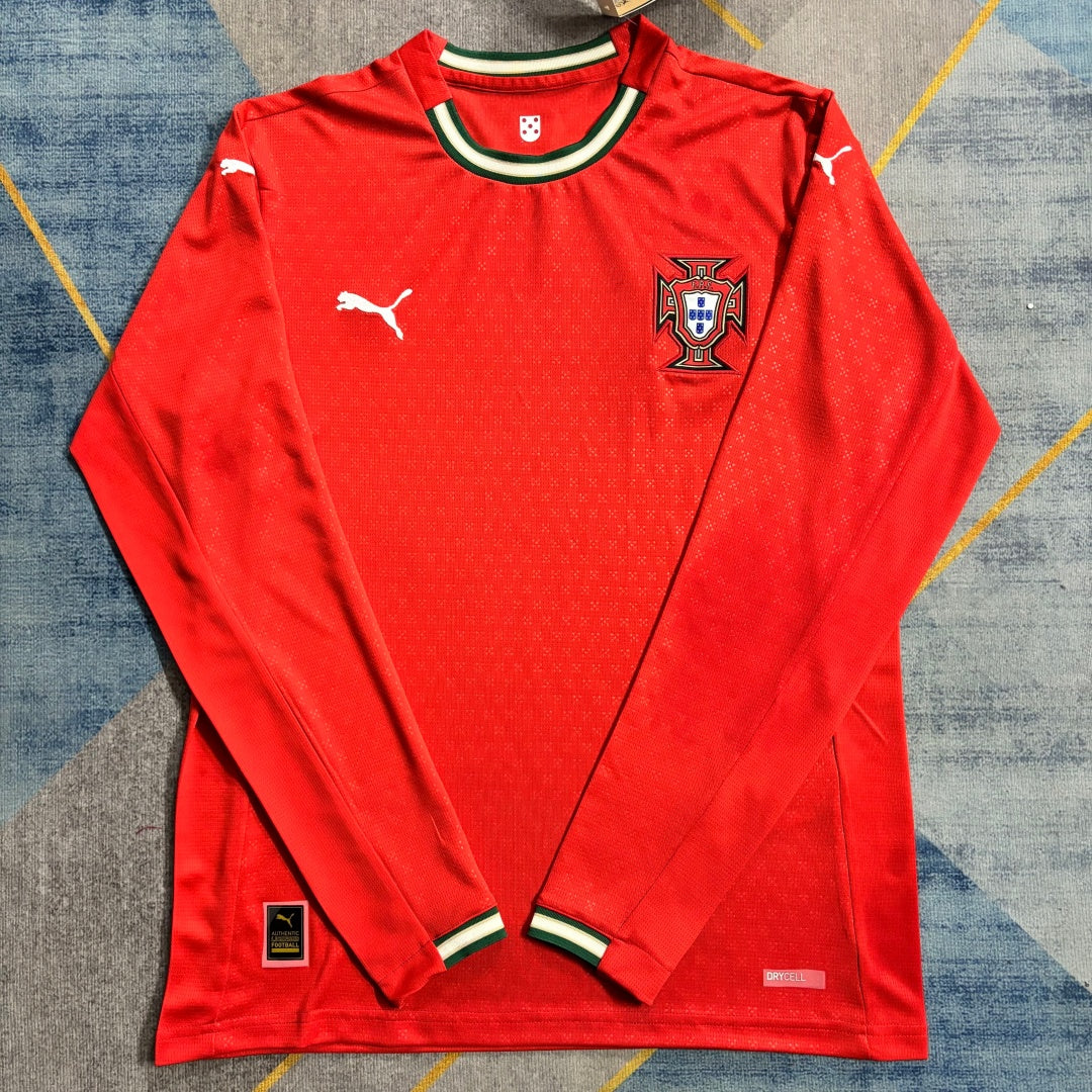 Maillot manches longues Portugal 25/26 version fan — vue face