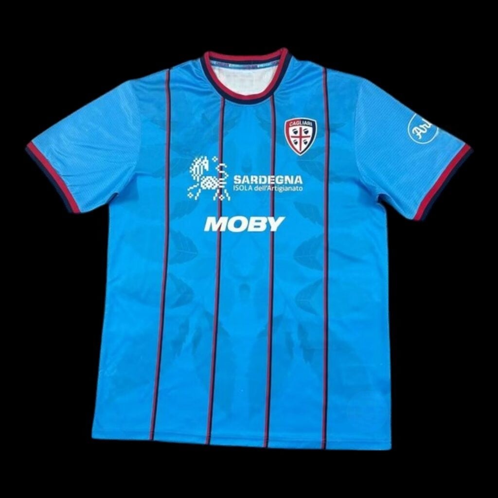 Maillot Cagliari 25/26 version fan — vue face