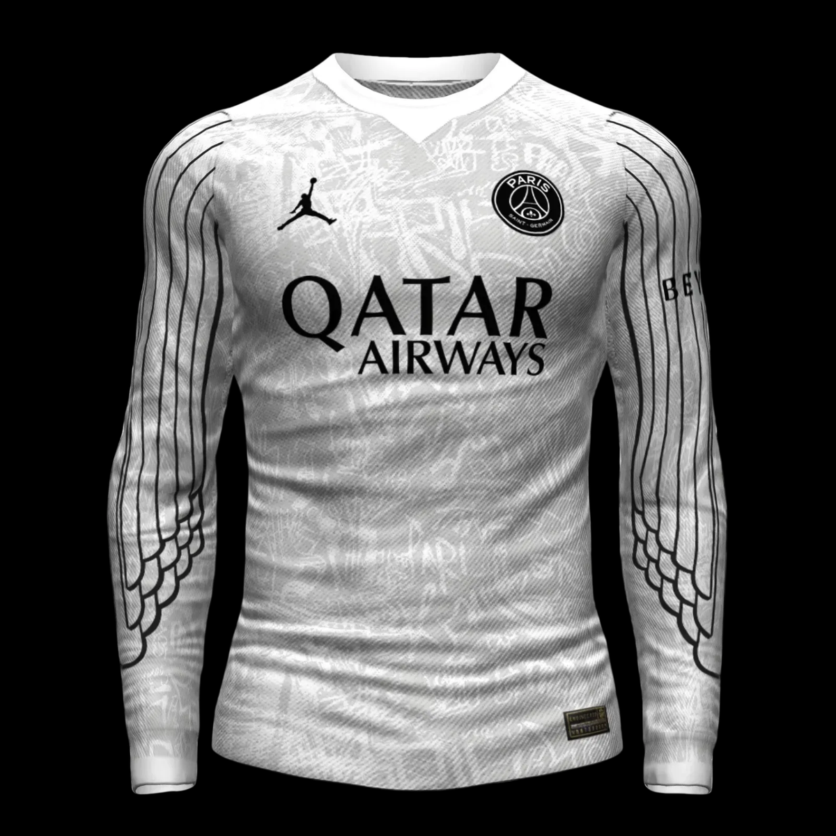 Maillot manches longues Paris SG 26/27 version joueur — vue face