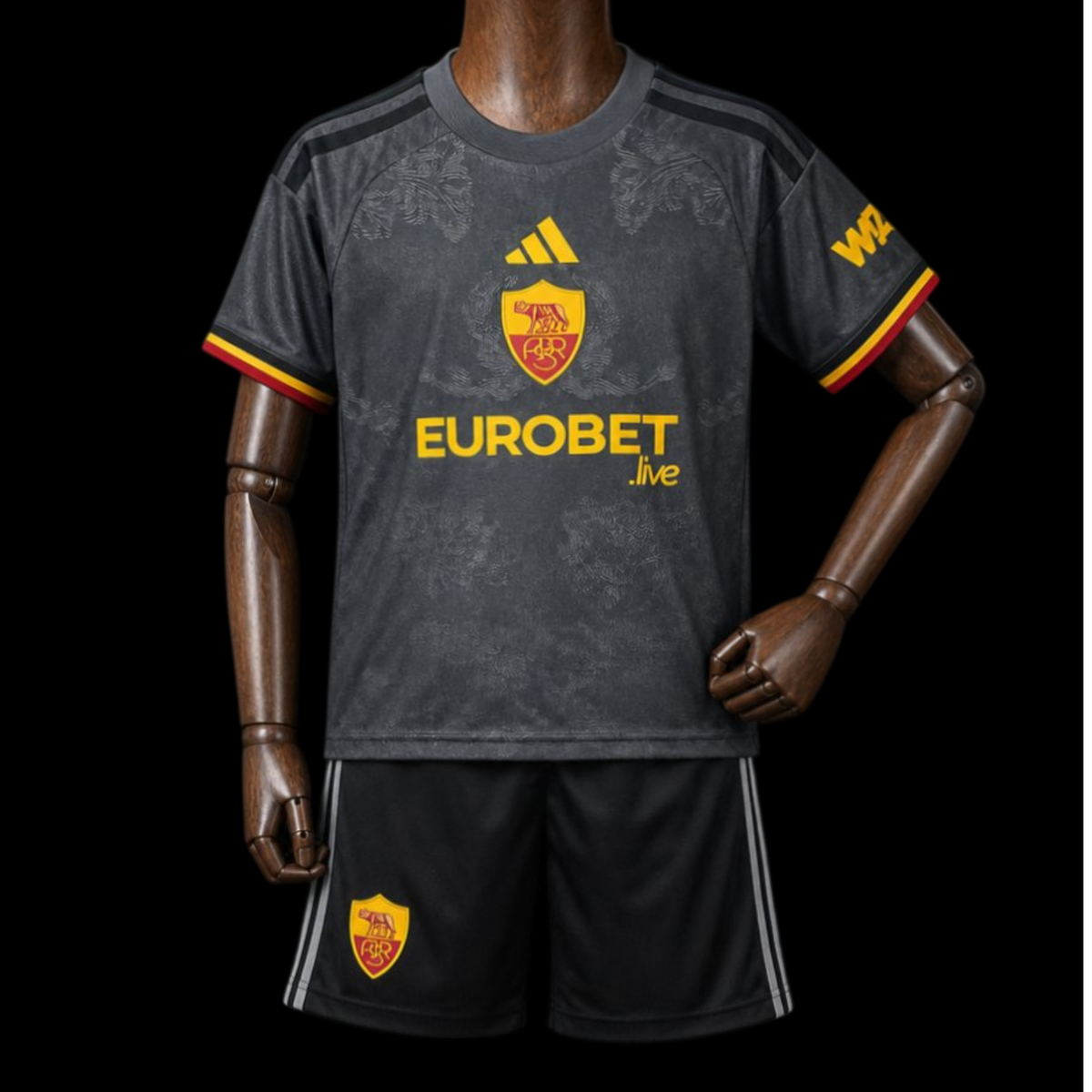 Maillot enfant AS Roma 26/27 version fan — vue face