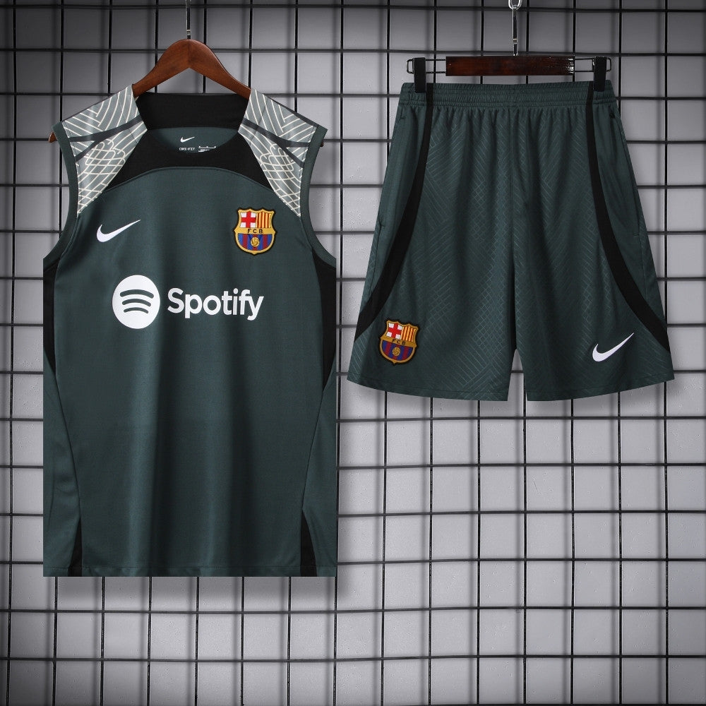 Ensemble Débardeur FC Barcelone Vert 23/24