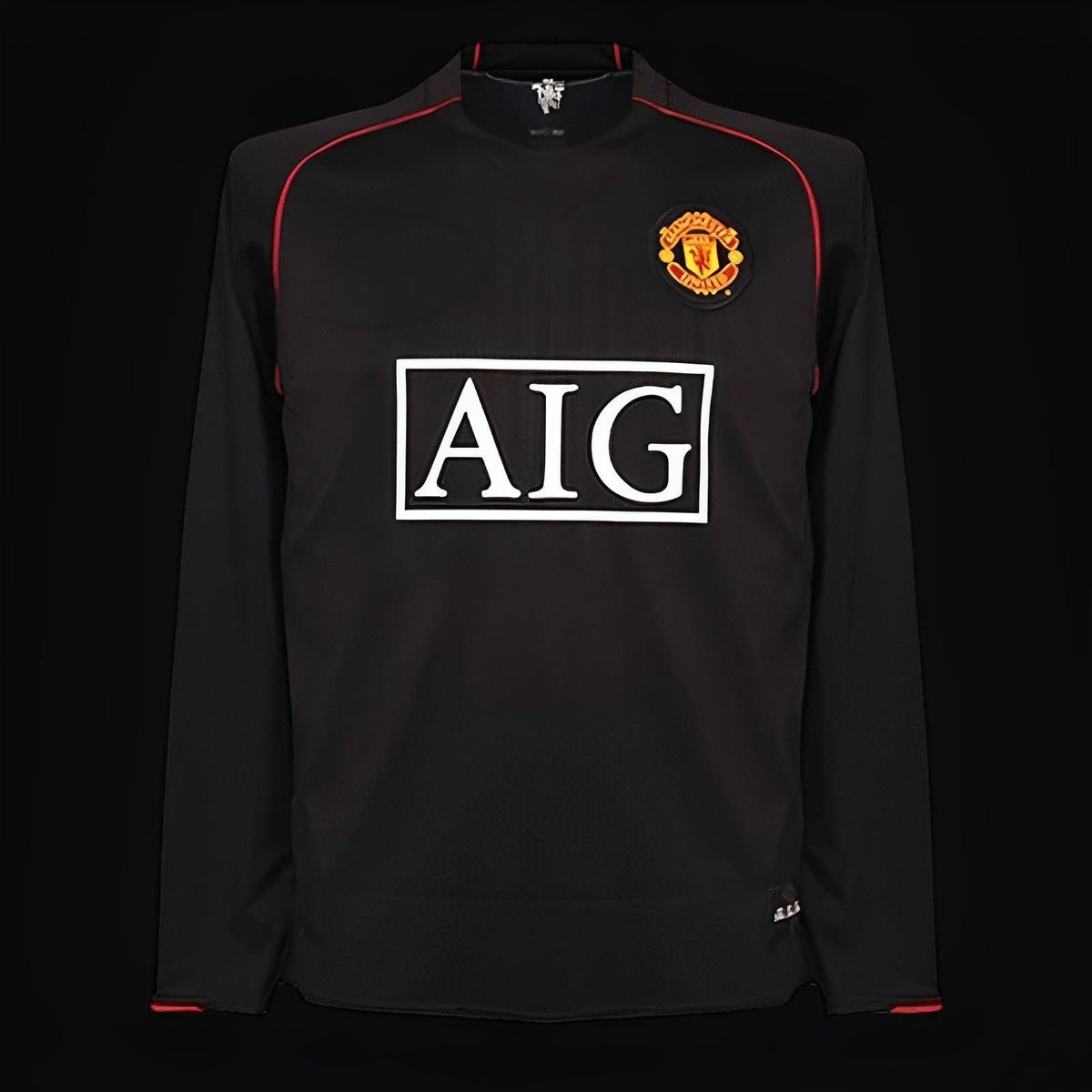 Maillot manches longues Manchester United 2007 version fan — vue dos