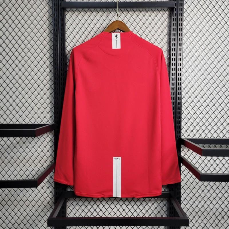 Maillot manches longues Manchester United 2007 version fan — vue detail