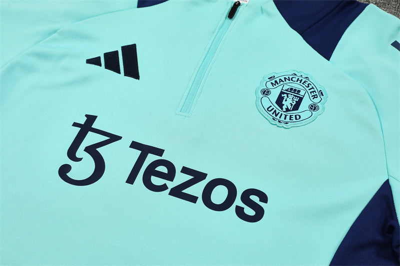 Survet Manchester United Bleu Menthe 24/25
