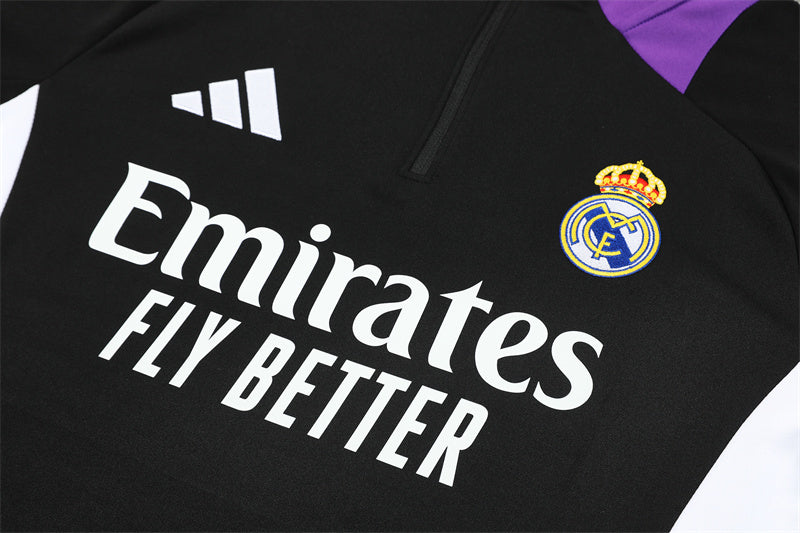 Survet Real Madrid Noir & Mauve 24/25