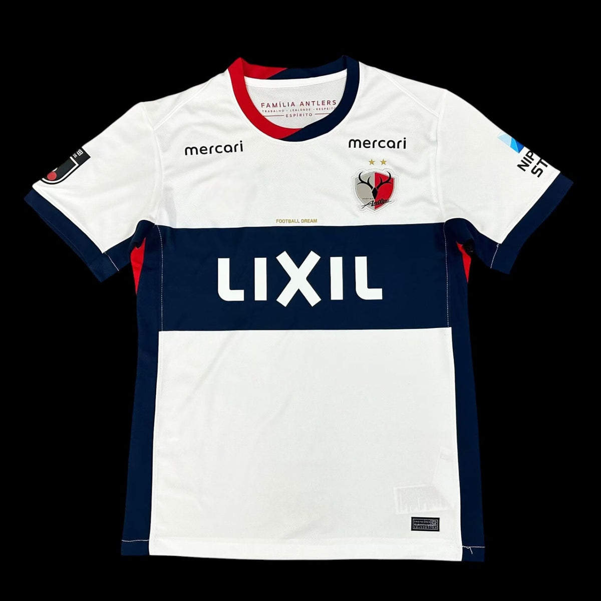 Maillot Kashima Antlers 25/26 version fan — vue face
